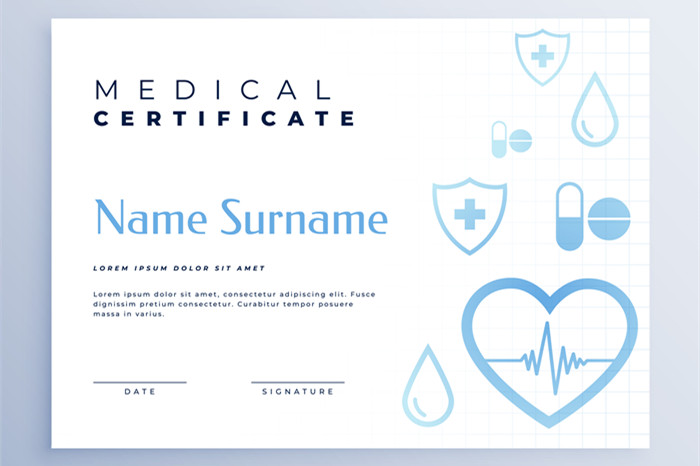 Medical certificate